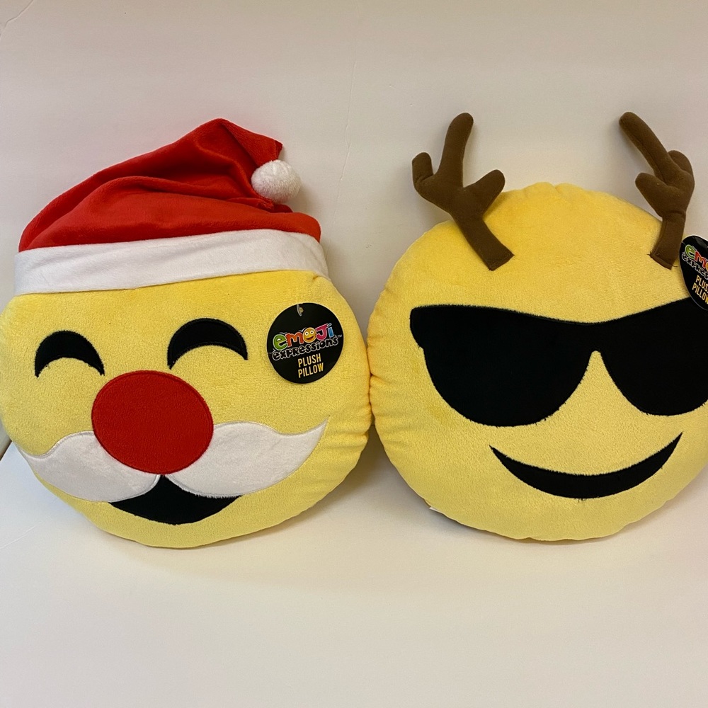 Reindeer and Santa emoji